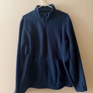 Men's Classic Navy Zip-Up Sweater
